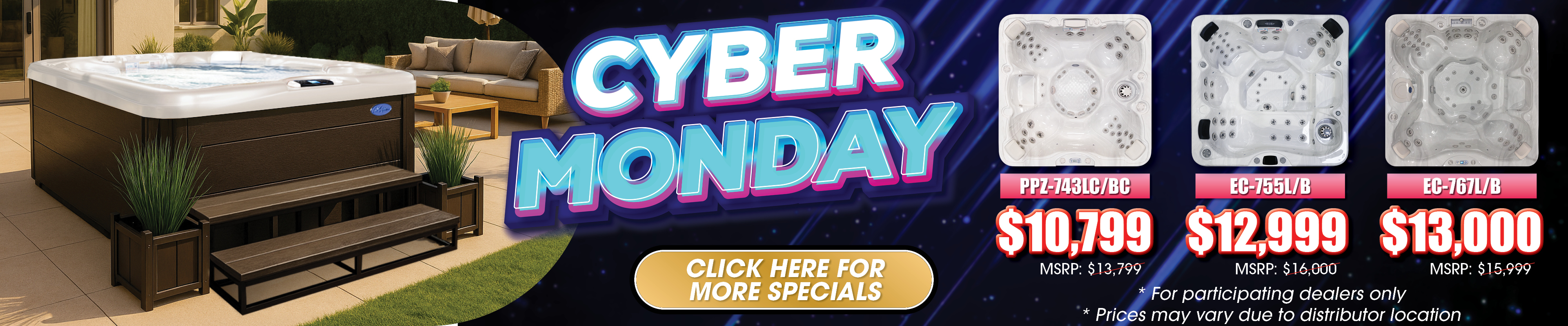 Calspas hot tub being used in a family setting - Mariestad