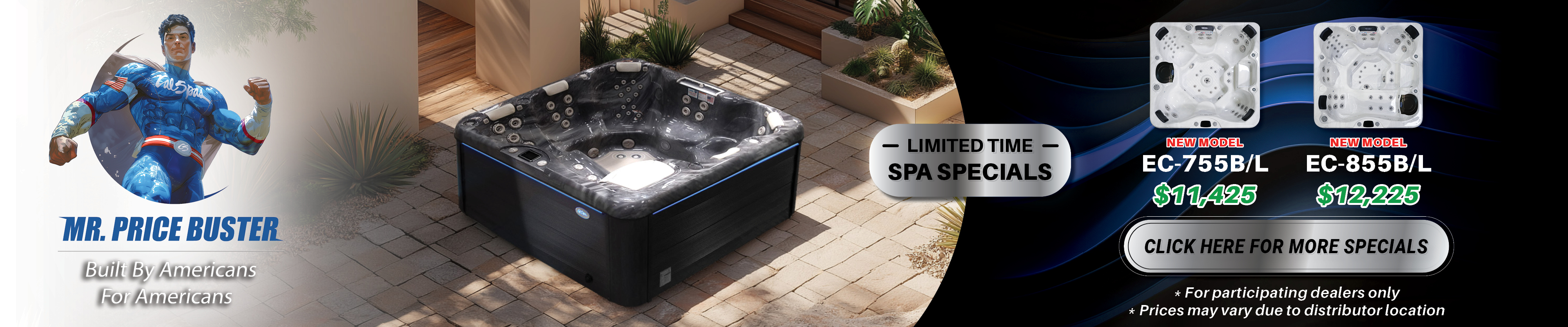 Calspas hot tub being used in a family setting - Mariestad